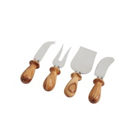 Haute qualité coupe-fromage ensemble de couverts nouveau Design en bois en acier inoxydable fond plat maison cuisine également trancheuse fruits légumes