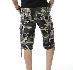 Shorts cargo multi-poches à taille haute, à séchage rapide, vintage, avec cordon de serrage, logo personnalisé, nouvelle marque, été, pour hommes - Product Image 4
