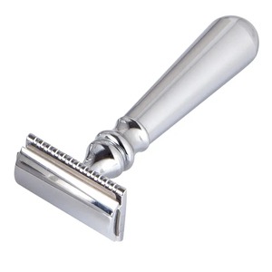 Cabezal de Precisión para Maquinilla de Afeitar de Acero Inoxidable Ultra Grip para Afeitar Bikini/Cuerpo/Cara - Diseño de Metal Pesado de Una Sola Cuchilla Kaamir KI-SR-33 - Product Image 3