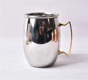 Tasses à thé et à café tendance en argent de qualité supérieure avec poignées en laiton couleur or Grandes tasses à café à boire de qualité supérieure - Product Image 1