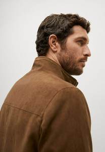 Veste d'hiver unisexe en toile violette avec fermeture éclair intégrale, col montant, coupe-vent respirant, style varsity, baseball, bomber, streetwear - Product Image 5