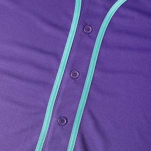 เสื้อเจอร์ซีย์เบสบอลติดกระดุมแบบปรับแต่งได้สำหรับผู้ใหญ่ดีไซน์ไม่เหมือนใครเสื้อเจอร์ซี่ใส่เล่นเบสบอลมีคุณสมบัติระบายอากาศ - Product Image 5