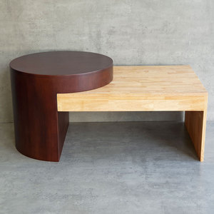 Modern 110x60x50cm Living Room <b>Sofa</b> <b>Table</b> with Movable Feature Combination Design Rubber Wood Material-TT68250 - Product Image 5