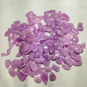 Cabujón kunzita natural en forma mixta que incluye cortes de marquesa ovalados de pera con cojín - Product Image 1