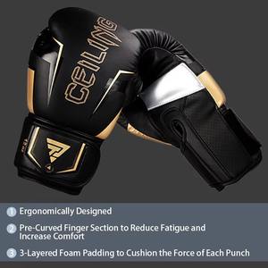 Vente en gros de gants de boxe de haute qualité 12oz 14oz 16oz gants de boxe en cuir gagnants à lacets pour adultes professionnels Ceilimg logo personnalisé - Product Image 6