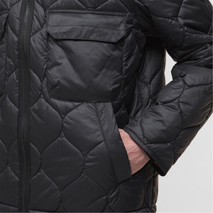 Blouson d'hiver léger pour homme en duvet noir chaud à bulles, coupe-vent, résistant, fabricant de vestes d'hiver - Product Image 2