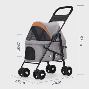 OEM pet baby dog stroller High technology different color pet push chairs with logo customized