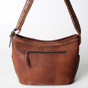 Bolso de Hombro de Cuero Vacuno Hecho a Mano por Diseñadores Internacionales de Rodeo, Estilo Bohemio Occidental con Diseño Floral y Borlas, para Mujer, Otoño - Product Image 2