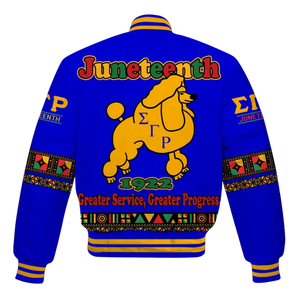 Sigma Gamma Rho 1922 Royal Edition Letterman Jacket SGRho Greek Varsity Poodle Pride Fashion Apparel - Product Image 5