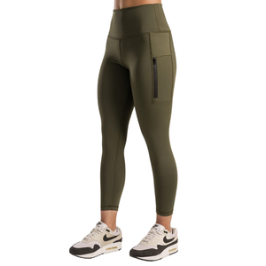 Leggings de yoga doux à taille haute avec logo personnalisé pour femmes Leggings de course à pied avec poche Leggings de yoga fitness - Product Image 4