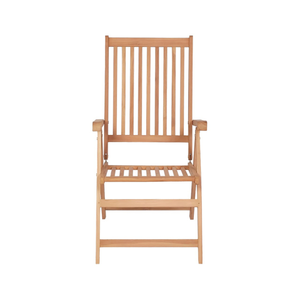 Sillón plegable de teca ajustable para patio al aire libre comedor y jardín terraza asientos - Product Image 1