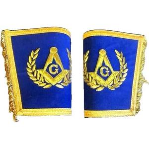 Masonic Blue Master Mason Delantal Conjunto Delantal Collar y Guanteletes - Product Image 2