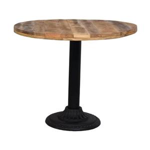 Nuevas Mesas de Comedor Industriales Cuadradas con Base de Metal y Madera Maciza, Muebles de Comedor para Uso en Hoteles - Product Image 1