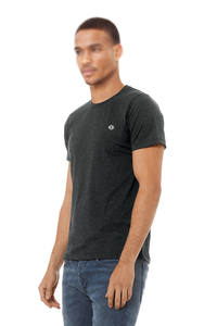 T-shirt à col rond en coton 100% pour homme, manches courtes, uni, conçu pour l'impression graphique, fabrication de marque privée - Product Image 2