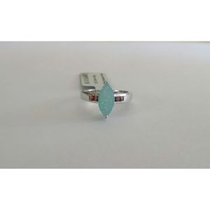 Shah Gems 925 Sterling <b>Silver</b> Women's <b>Ring</b> with Natural Druzy <b>Garnet</b> Oval Cut Topaz Pear Cut Diamond Everyday Wear Gift Suitable - Product Image 2