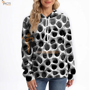 เสื้อฮู้ดพิมพ์ลาย3D สีพื้นไซส์ใหญ่กว่าเสื้อฮู้ดลาย3D - Product Image 4