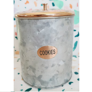 Galvanized Metal <b>Storage</b> Canister Jar Silver for <b>Food</b> <b>Storage</b> <b>Dry</b> <b>Food</b> Kitchen Decorative Hotel Restaurant Made in India - Product Image 5