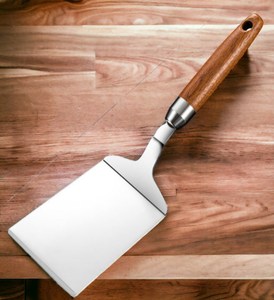 Spatule à gâteau à poignée en bois créative outils de cuisson de serveur outils de séparation de gâteau pâtisserie pour la maison cuisine mariage anniversaire et fête - Product Image 1