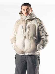 Wholesale Unisex Plus Size Winter High Street Waterproof Windproof Hooded Thick Puffer Jacket Custom Embroidered Logo Zipper - Product Image 4