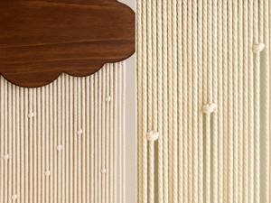 Tapiz de Pared de Macramé con Diseño de Nube de Madera para Decoración de Habitaciones Infantiles y Exhibición de Temas de Fiesta con un Estilo Lindo y Juguetón - Product Image 2