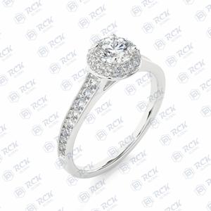 0.90 TCW Round Briliiant Cut Double Halo Moissanite <b>Ring</b> for Women/ Anniversary Gift <b>Ring</b> for Love Birthday Gift - Product Image 5