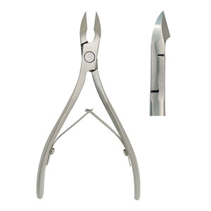 Pinza profesional de acero inoxidable para uñas con mango de resorte Pinza para cutículas de piel muerta para uñas de los pies y cuidado de uñas - Product Image 3