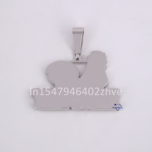 Pendentif Hip Hop pour Homme en Argent Sterling 925 Fait Main et Personnalisé, Moissanite Givrée Taille Brillant, Diamant Clarté VVS, Rhodié, pour Soirée - Product Image 6