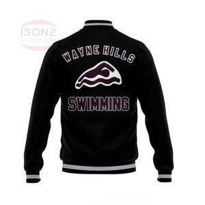 Lettermen แจ็กเก็ตผ้าวูลระบายอากาศได้ดีสไตล์สตรีทพร้อมปักโลโก้ออกแบบได้ตามต้องการสำหรับ3XL - Product Image 2