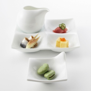 Sản xuất tại Nhật Bản chất lượng cao tập trung vào thiết kế bộ đồ ăn món ăn nhỏ, Divider tấm whiteware/miyama kowake tấm - Product Image 2