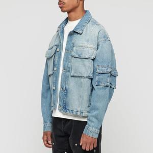 Vestes en jean respirantes pour hommes usées Fabrication professionnelle Vestes en jean pour hommes de la meilleure qualité - Product Image 2