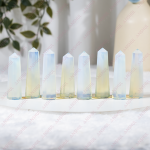 Hermoso y Espectacular Obelisco/Torre de Cristal de Ópalo de Grado AAA Premium de 1 kg, Cristales Curativos para Prácticas Espirituales y Decoración - Product Image 1