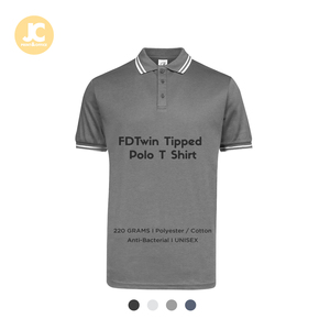 ULTIFRESH UH02 Unisex para Polo camiseta 220gsm Premium algodón y poliéster grueso cuello liso cómodo ajuste para hombres y mujeres - Product Image 1