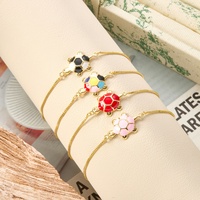 Bracciale con ciondoli a forma di tartaruga smaltati personalizzabili, base in ottone placcato oro 18k, catena a maglia box, bracciali rigidi per donne e bambini