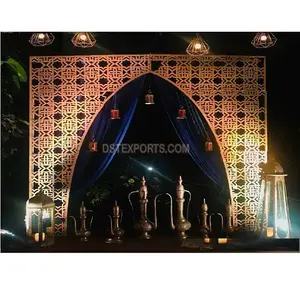 結婚式の装飾のためのレーザーカットゲートパネルモロッコのテーマ結婚式の装飾ゲートフレーム栄光のモロッコのテーマSelfieポイントの装飾
