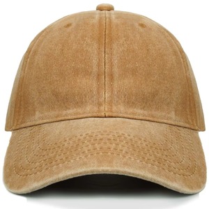 Sombreros de papá de estilo Vintage lavados de alta calidad, sombreros de algodón Retro desgastados personalizados, sombreros lisos de 6 paneles, gorras de béisbol con protección solar - Product Image 6