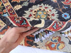 พรม9x12, พรมตุรกีขนาดใหญ่, พรมสีน้ำเงินเข้ม, พรม oushak, พรมตุรกีขนาดใหญ่, พรมพื้นที่9x12, พรมสีเบจ, - Product Image 5