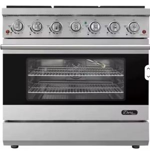 Duro 36-inch professional-style <b>gas</b> range in stainless steel - Product Image 1