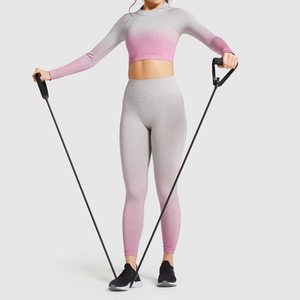<b>Women</b> Yoga Suit Workout Sets Sport Set Clothing Set Out Wear Scrunch butt Fitness Wear Gym Clothes & <b>leggings</b> for <b>women</b> - Product Image 5