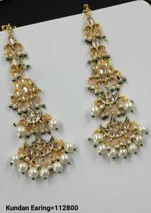 Joyería India al por mayor de último diseñador tradicional y de moda de pendiente jhumka Kundan para mujer joyería de pendiente elegante - Product Image 4