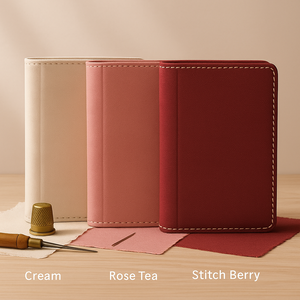 LABON <span class=keywords><strong>Classeur</strong></span> de <span class=keywords><strong>budget</strong></span> Berry Red avec autocollants fraises et pochette à fermeture éclair pour l'<span class=keywords><strong>organisation</strong></span> des dépenses personnelles et le suivi des économies - Product Image 2