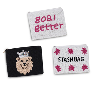 Ladies Handmade Cute Beaded Pouch Pocket <b>Money</b> Type Teens Beaded Wallet Colorful Beaded Coin <b>Purse</b> Customized Wholesale - Product Image 1