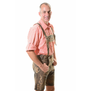 2025 último diseño bávaro hombres Lederhosen corto Festival traje de calidad superior alemán Lederhosen pantalones cortos - Product Image 3