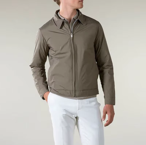 Chaqueta Cortavientos reversible para hombre personalizada OEM nueva moda abrigo de invierno Softshell resistente al agua con cierre de cremallera - Product Image 2