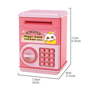 Mini Caja de Ahorros de Plástico con Forma de Cajero Automático, Juguete para Niños, Juego de Imitación, Juguetes Bancarios Educativos para Niños en Edad Preescolar - Product Image 3