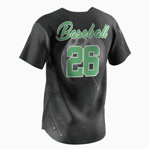 Factory Wholesale Custom <b>Mens</b> Baseball Jersey <b>Pullover</b> Breathable Sportswear Team Uniform Top - Product Image 6