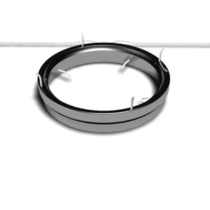 Anelli conici in acciaio per graffette lunghe 52x59x60,5x11,1 4 plus 4 con 2 stoppini forza su binario ad anello ZINSER GAUDINO frames
