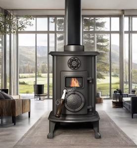 Poêle à bois en fonte TENDANCE, poêle à bois sans fumée, poêle à bois - Product Image 3