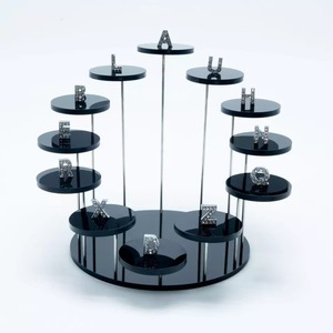 2025 Precio de fábrica Soporte de exhibición de acrílico multiredondo moderno de moda para joyería y artículos decorativos Organizador de mesa - Product Image 4
