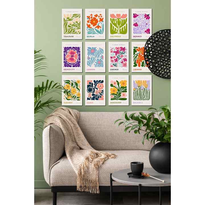 Flowers Botanical Painting for Home Decoration