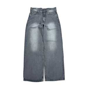 Denim Jeans Clothing Wide-leg Faded Baggy Pants Unisex Oversized Stonewashed Eco-Friendly Breathable Wholesale - Product Image 5